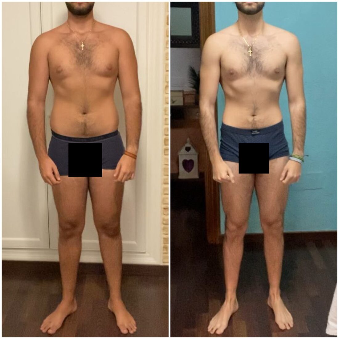 Transformación de Jose — antes y después
